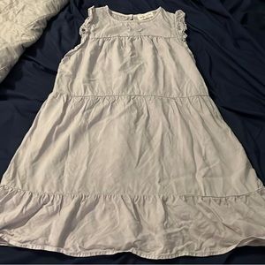 Ruffle sleeve Tencel Mini Bella Dahl size small dress in Salt Spray Wash